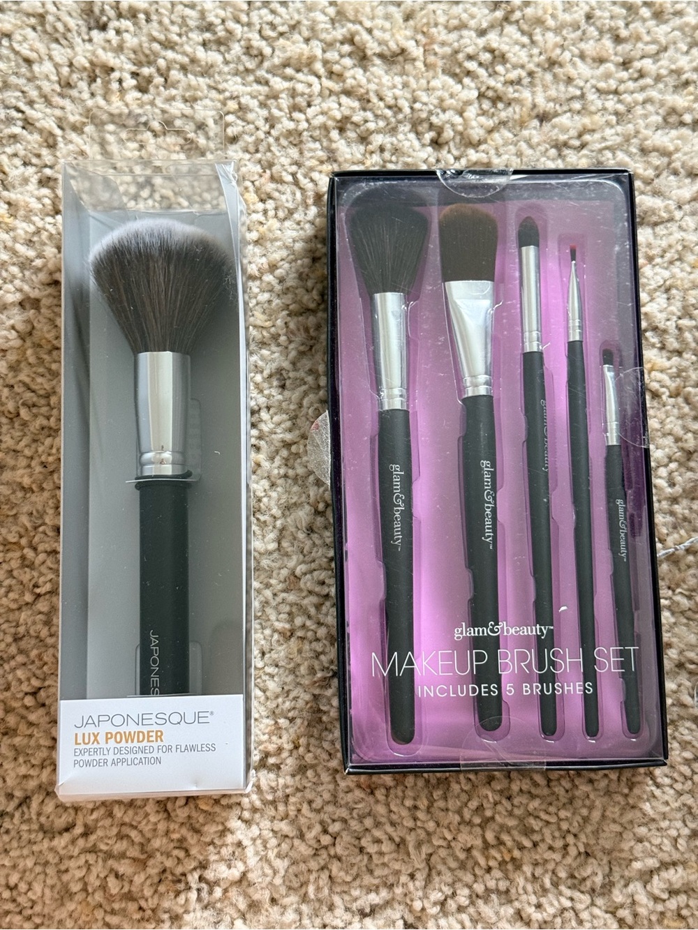 Japonesque Japonesque Lux Powder & Glam Beauty 5pc Makeup Brush Lot